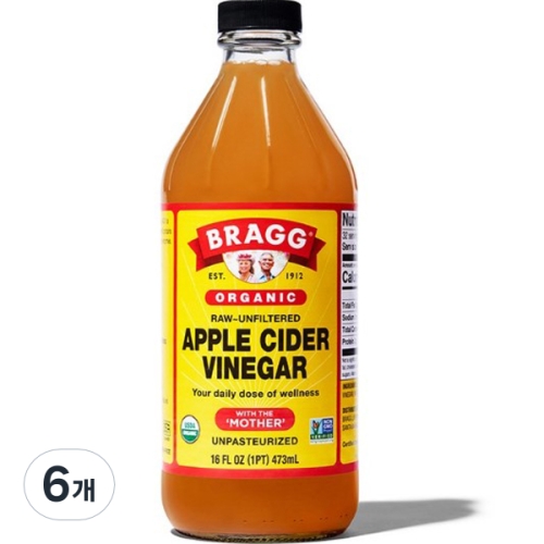 브래그 유기농 사과식초 473ml (6개)_이미지