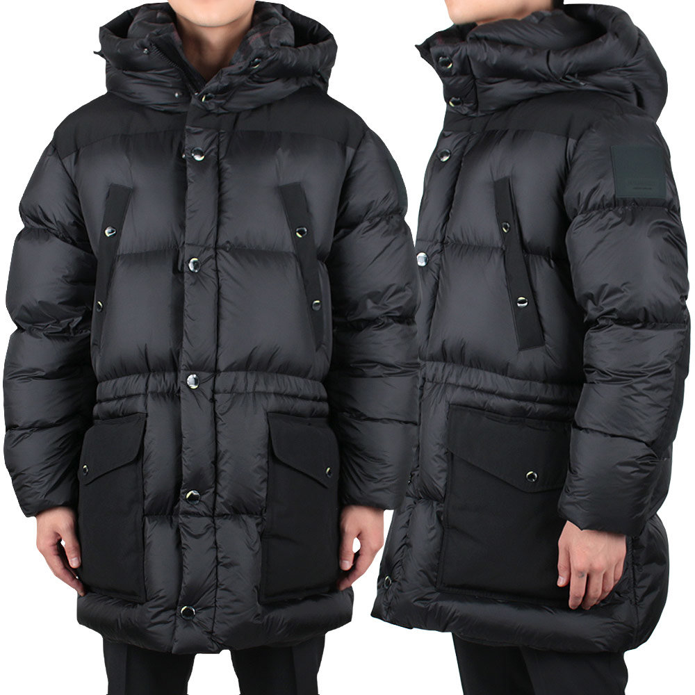 버버리 로고 아플리케 나일론 퍼퍼 <b>코트</b> 8043845