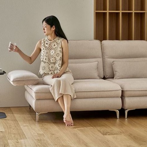 홈리 멜로우 스윙 유럽 DAVIS 이지클린 패브릭 소파 4인용 (스툴포함)_이미지