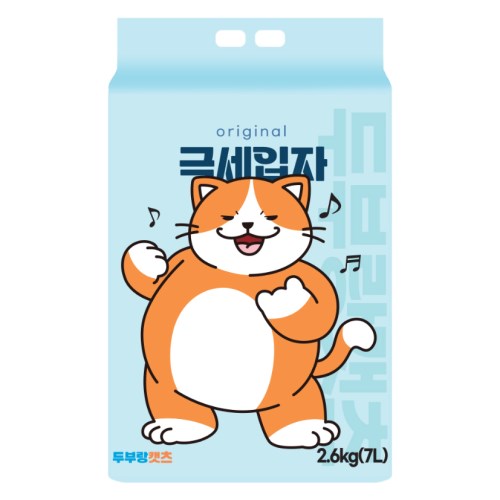 퍼피아울렛 두부랑캣츠 극세입자 오리지널 2.6kg (6개)