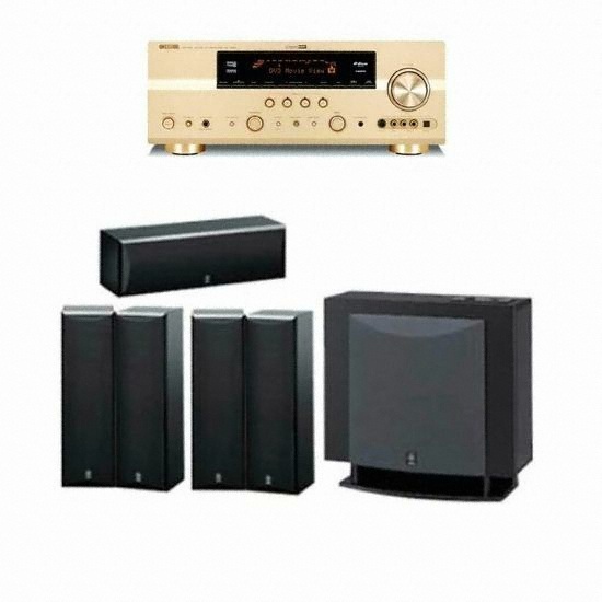 야마하 NS-M125 PLUS(YST-FSW100P) + 야마하 AV리시버 (RX-V863)_이미지