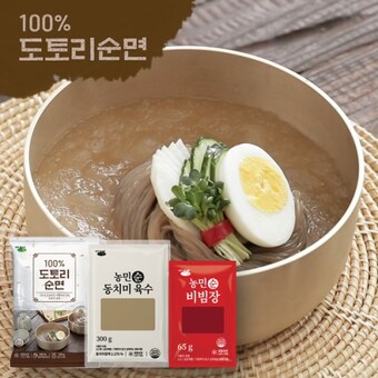 농민식품 김영근 명인의 100%도토리면 12팩