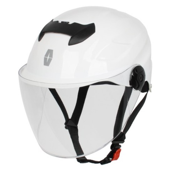 비스타 하프페이스 오토바이 헬멧 화이트 JX-10_이미지