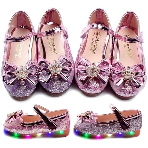 코코버디 꾸미 리틀주 하트 LED 구두 여아구두 아동구두