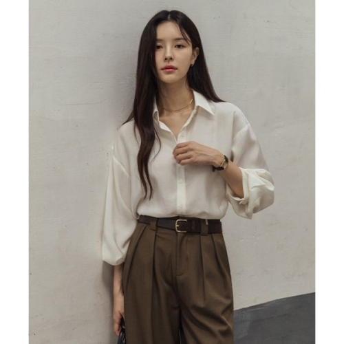 프렌치시크 듀에스 베이직 레이온 셔츠_F5F64SH