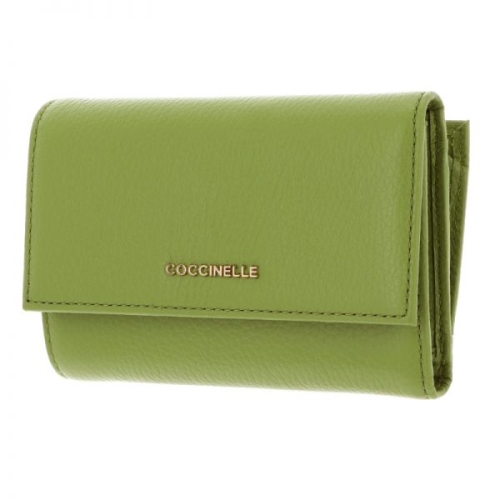 코치 넬레 Coccinelle 코시넬 메탈릭 소프트 월렛 그레인 가죽 과카몰리 지갑 362465_이미지