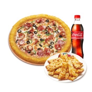 파파존스 파파존스 치즈롤 수퍼 파파스 L +치즈 스틱+코카-콜라500ml_이미지