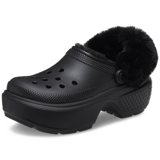 크록스 스톰프 라인드 클로그 208546-001_이미지