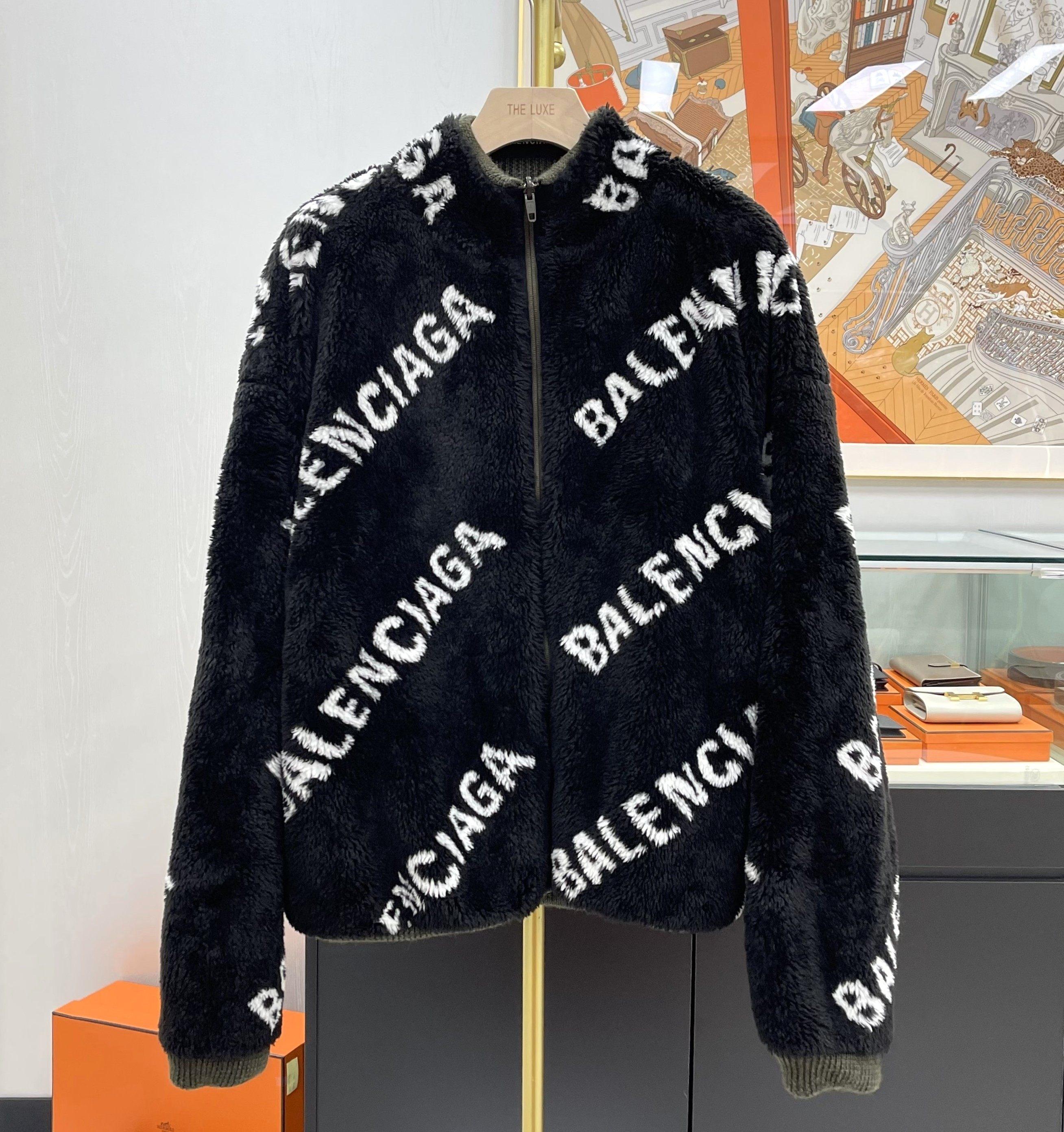 멀티로고 리버서블 집업 자켓 블랙 L854071