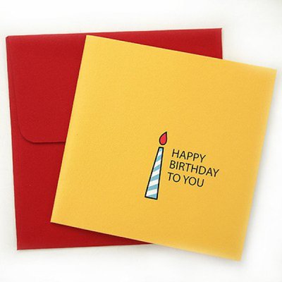 메시지카드 촛불생일축하
