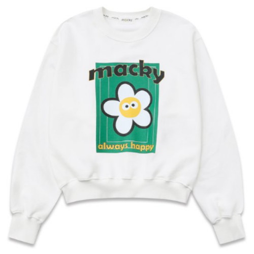 맥키 테니스코트 스웻셔츠 MCSS24TS12TWH