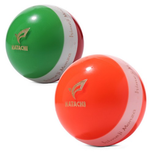 하타치 X 히메지몬자 트리플라인 고반발 파크골프공 E4I101 (1개)_이미지