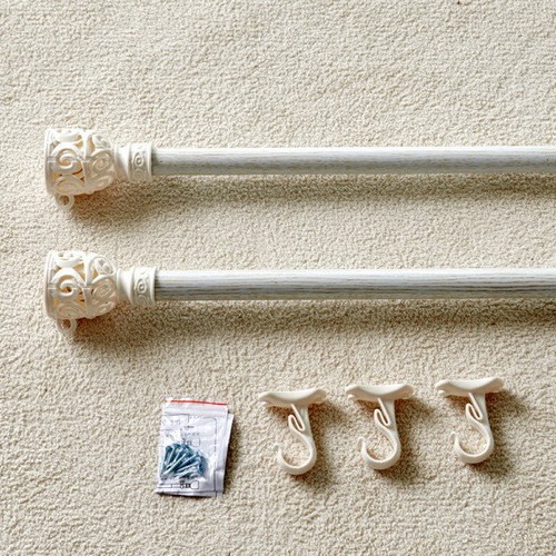 뷰하우스 길이조절 25mm 브라켓포함 커튼봉세트_이미지