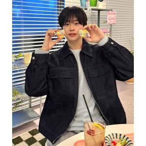 마인드브릿지 로우 데님 집업 트러커 MZJP2151
