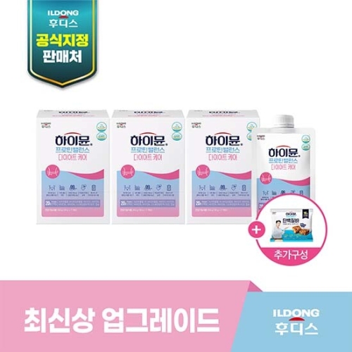 일동후디스 하이뮨 프로틴 밸런스 다이어트 케어 파우치 38g 7포 (3개)_이미지