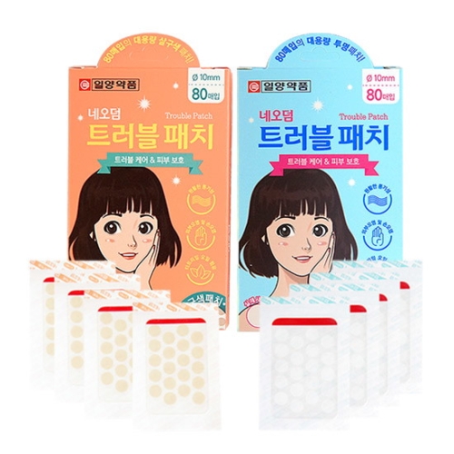 네오덤 트러블패치/여드름패치 투명 80매입 / 3개