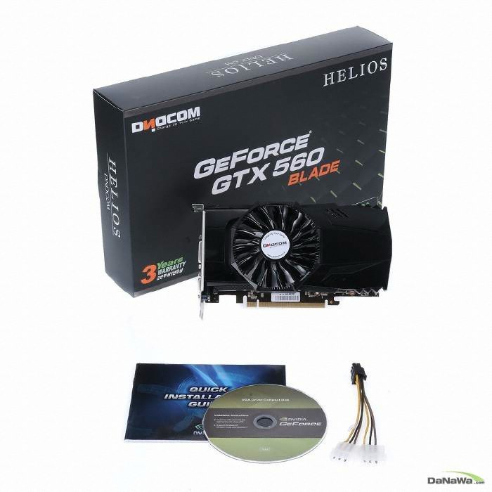 디앤디컴 HELIOS 지포스 GTX560 BLADE D5 1GB_이미지