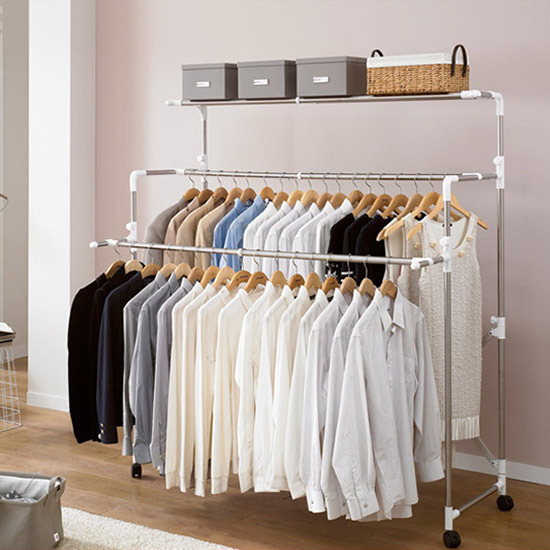 브리즈 슬림 이동형 접이식 3단행거_이미지