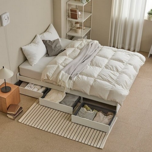 이노센트 DW119 호텔라인 바구니서랍 침대 Q (매트별도)_이미지