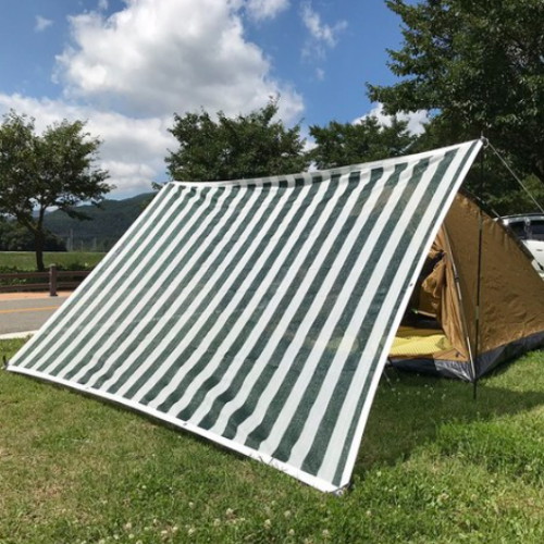 파파가든 썬쉐이드 진녹색 줄무늬