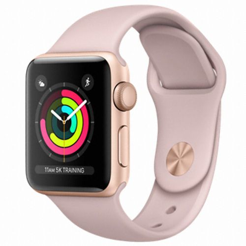 APPLE 워치 시리즈3 38mm 골드 알루미늄 (스포츠밴드)