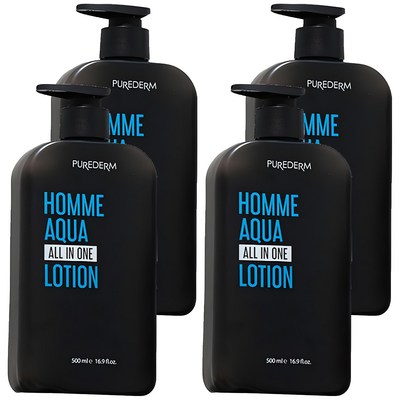 퓨어덤 옴므 아쿠아 올인원 로션 500ml (4개)