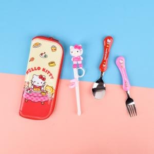 헬로키티 교정용젓가락스푼케이스세트_이미지