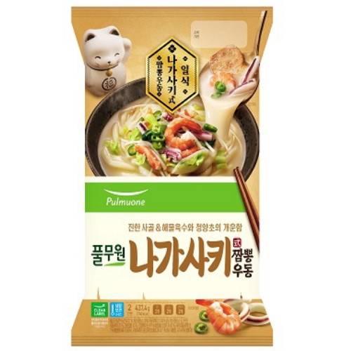 풀무원 나가사키식 짬뽕 우동 437.4g (2개)_이미지