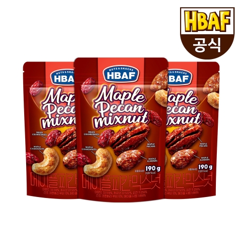 길림양행 바프 메이플 피칸 믹스넛 세트 190g
