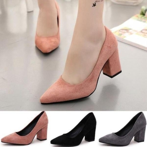 라일리 Rly 여성구두 스웨이드 펌프스 하이힐 통굽 8.0cm P206 S10336466