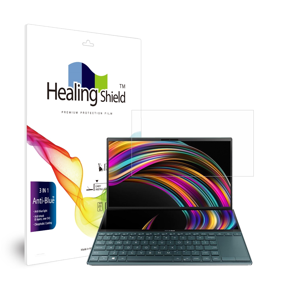 폰트리 힐링쉴드 ASUS 젠북 듀오 UX481FL 블루라이트차단 액정보호필름_이미지
