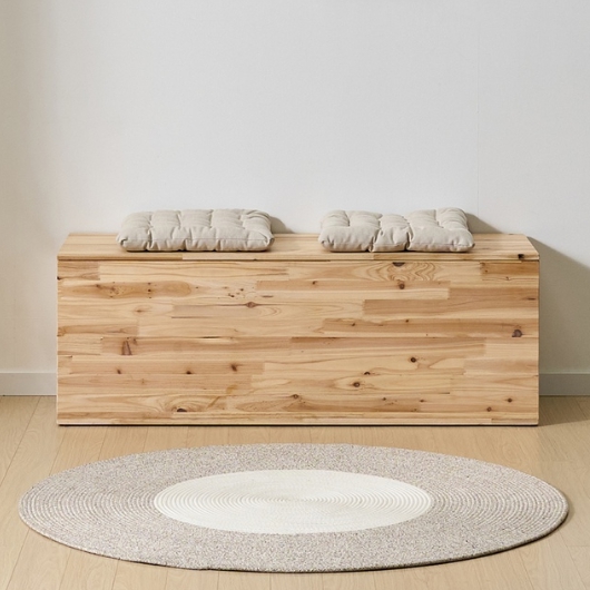 아이앤 헤리온 삼나무 벤치 수납장 1200