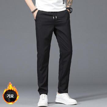 더블디 기모슬랙스 허리밴딩 털안감 일자팬츠 IS-TTP06 S10185445_이미지