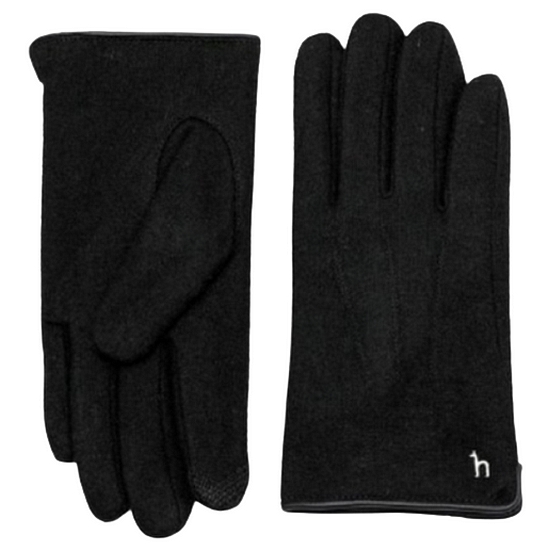 헤지스 남성 로고 베이직 울 장갑_HJGV2F021BK_이미지