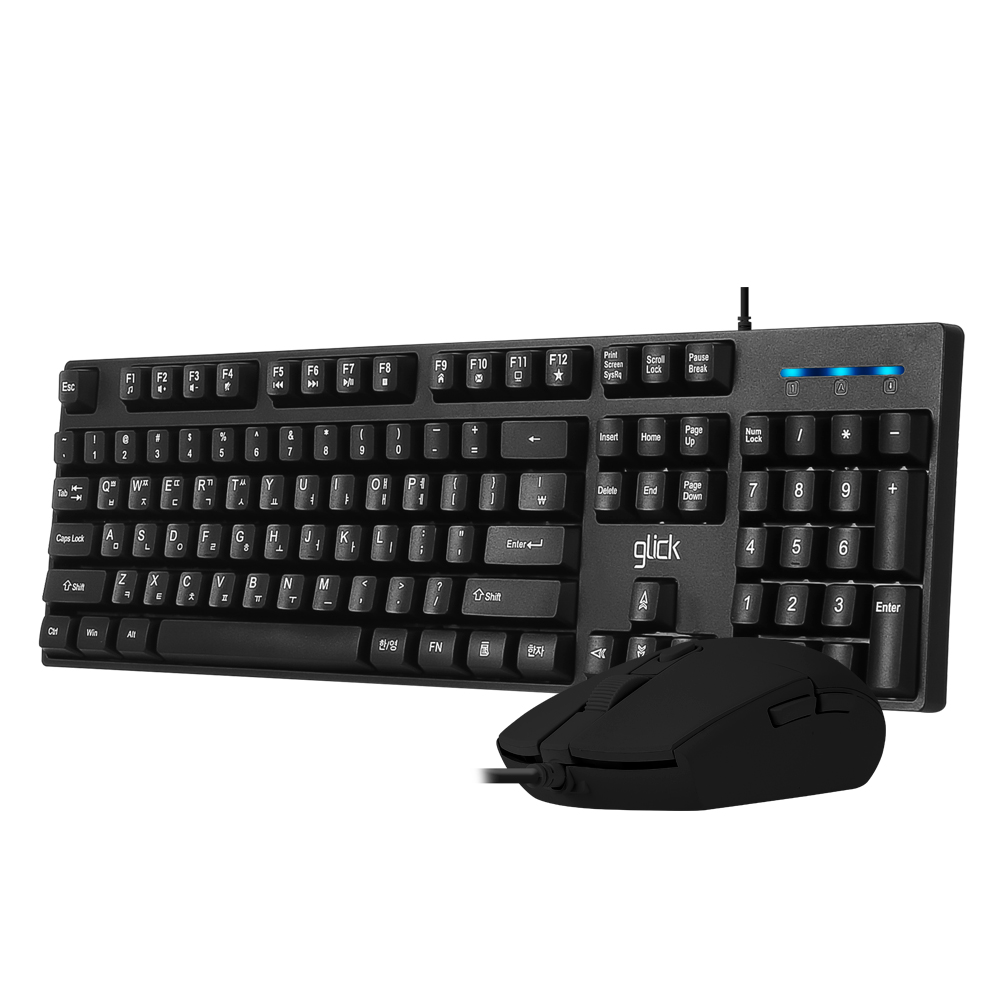 지클릭커 OFFICEPRO GMK-500 스탠다드 M 무소음 키보드 마우스 세트 (중고)