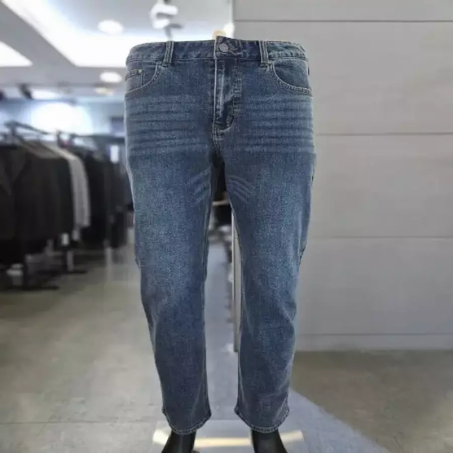  바쏘옴므 바쏘 남자 기모 청바지 블루 데님 팬츠 WSYQA3PN87Y