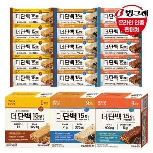 빙그레 더단백 단백질<b>바</b> 3종 27개 골라담기 9개+9개+9개 초코크런치 피넛버터 아몬드쿠키