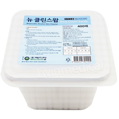 메디탑 뉴 클린스왑 400개 (4팩)