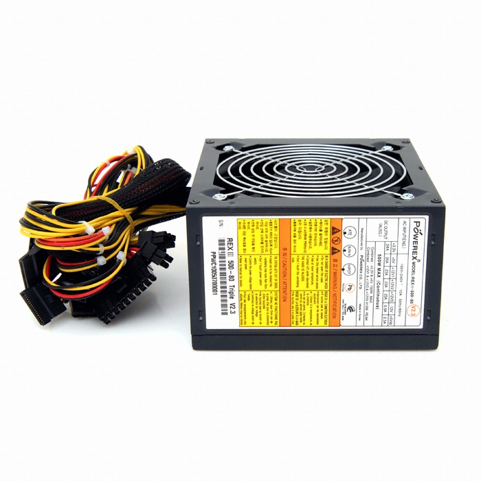 POWEREX REX III 500-80PLUS Triple V2.3_이미지