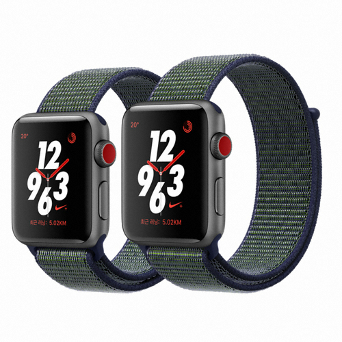 APPLE 워치 시리즈3 나이키+ 38mm Cellular 스페이스 그레이 알루미늄 (나이키 스포츠루프)_이미지