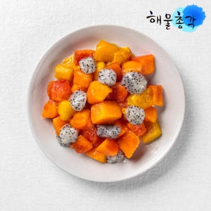 해물총각 냉동과일3종 망고 다이스 리치 람부탄  파파야 용과_이미지