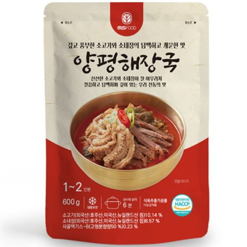 엠에스푸드 양평해장국 600g (1개)