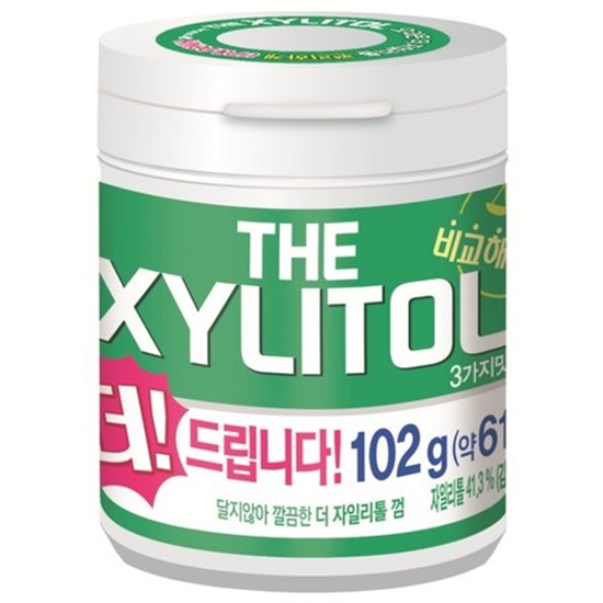 오리온 깔끔한 더 자일리톨 세가지맛 102g (6개)