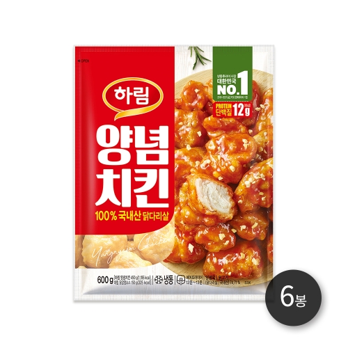 하림 양념치킨 600g (6개)_이미지