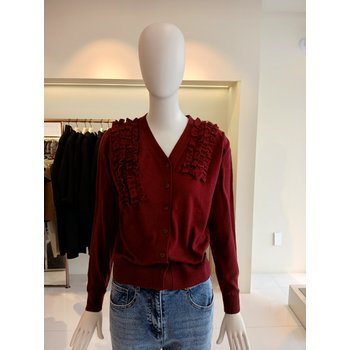 씨씨콜렉트 러플디테일브이넥가디건 E261ksl114_이미지