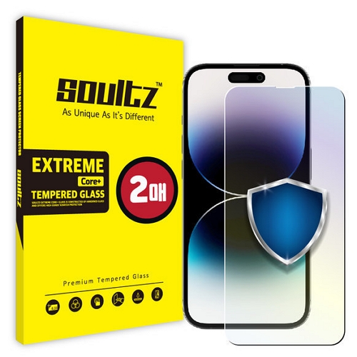 솔츠 아이폰14 프로 블루라이트 강화유리 보호필름 (액정 2매)