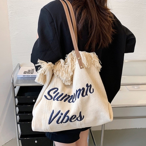 루시아 태슬 감성 레터링 에코 캔버스 보부상 기저귀 가방