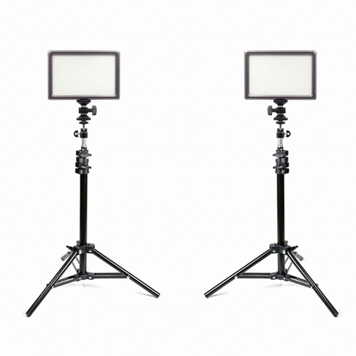 오토케 룩스패드22 + 100cm 조명스탠드 배터리팩 2세트