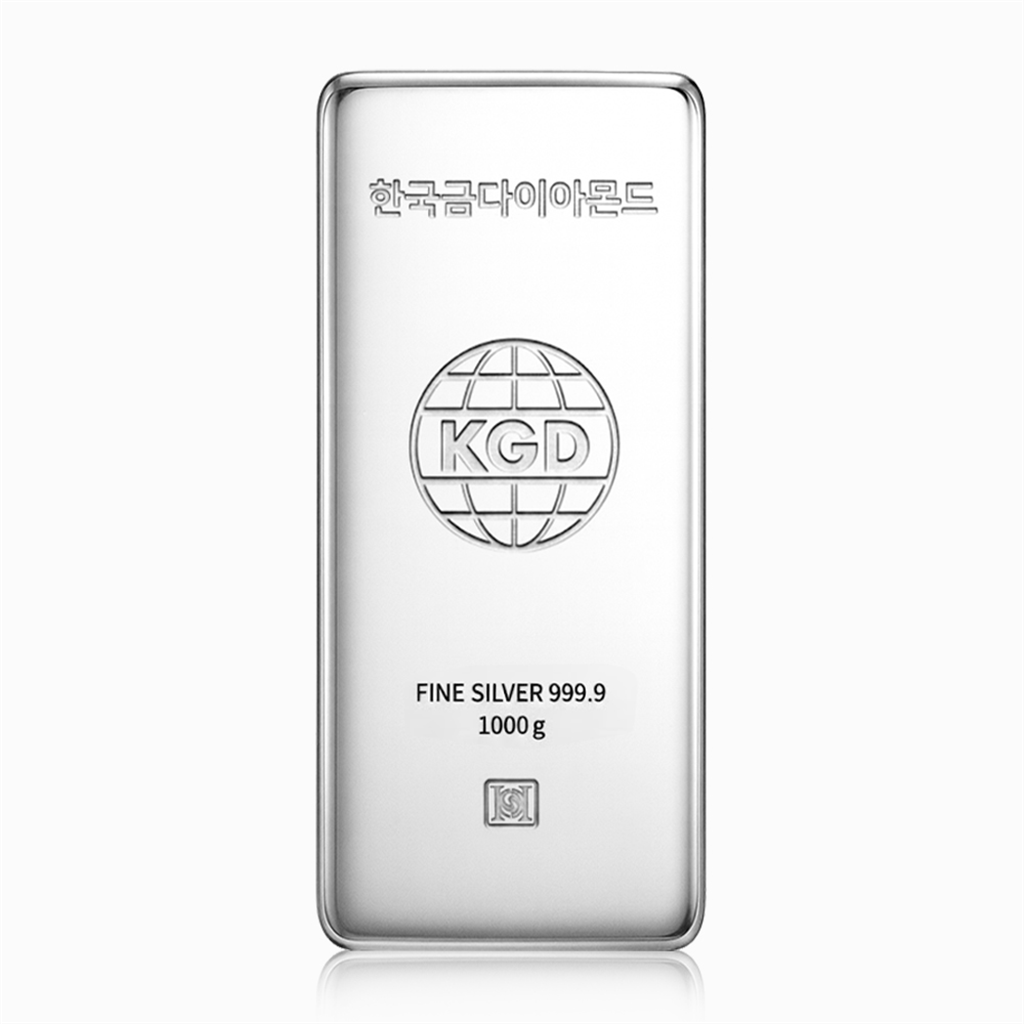한국금다이아몬드 진공 실버바 은 시세 1kg(1000g) [1개]