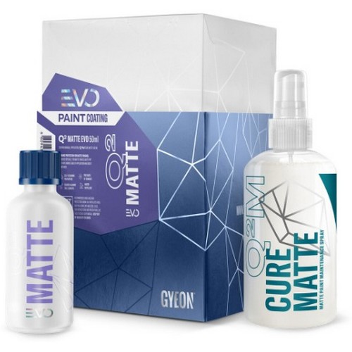 Q2 매트 에보 유리막코팅제 50ml + Q2M 큐어 매트 400ml 패키지